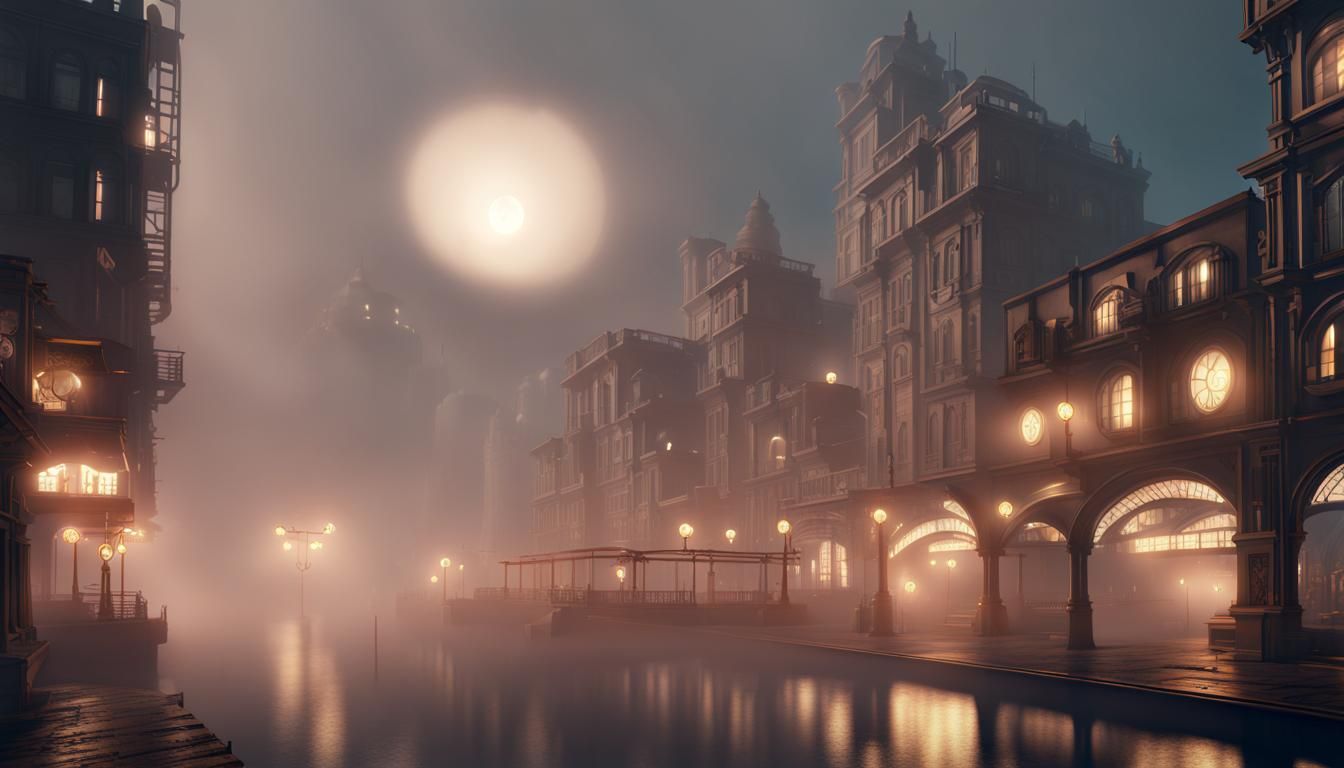 Utopia steam punk city