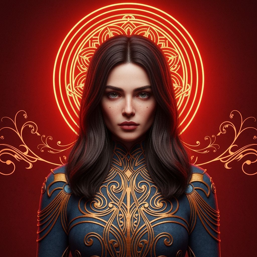 Cyclist Speeding in Dynamic Digital Art Style