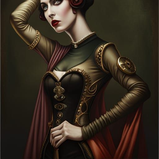 Steampunk vampire couture