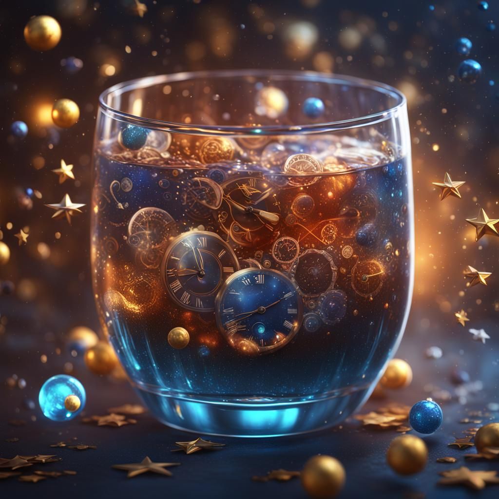 Stars and Clocks in Glassware: Fantasy Concept Art