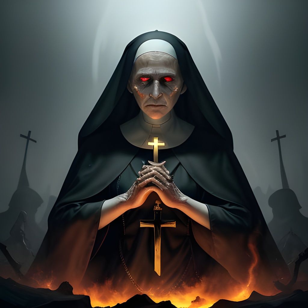 satan in cloth of nun