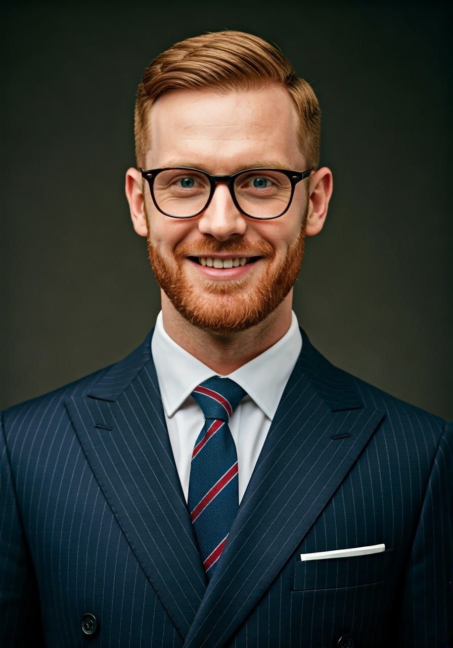 Handsome Irish Gentleman in Classic Attire