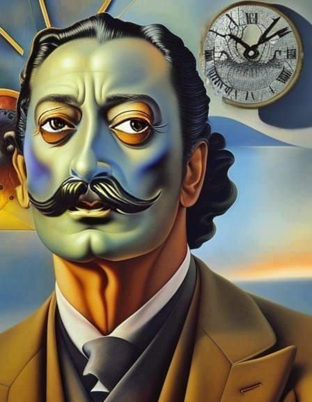 Surreal Mustache Art: A Waxed Wonder