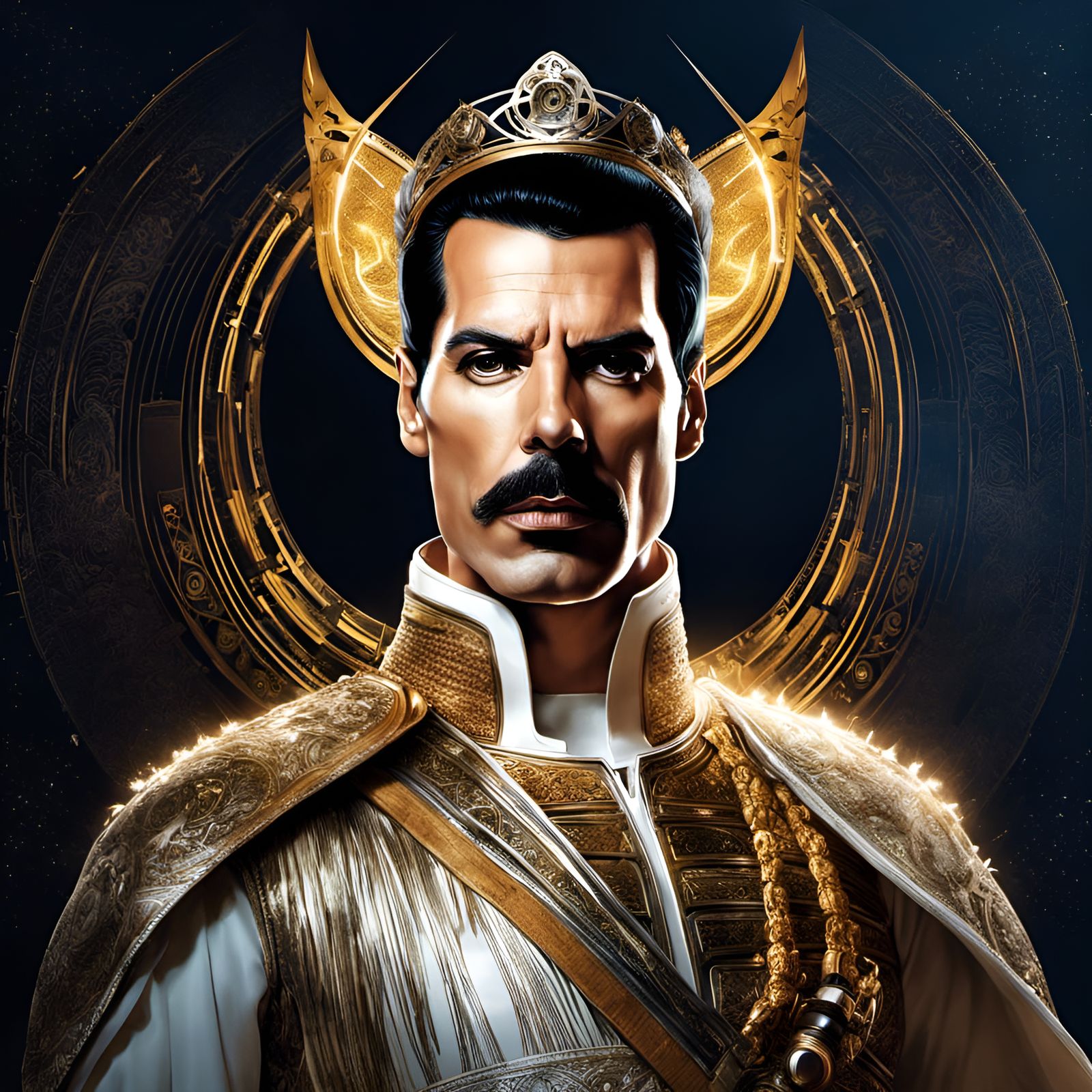 Freddie Mercury as Jedi Knight Portrait