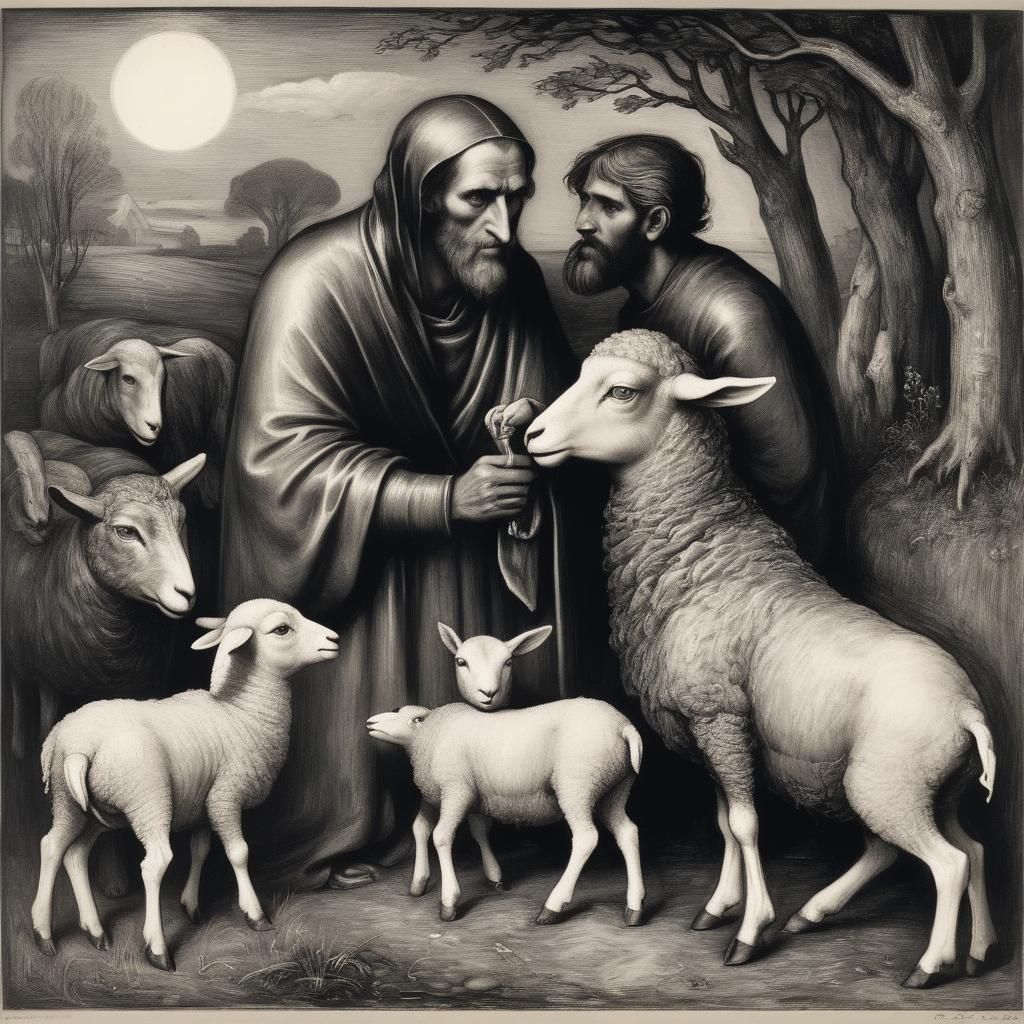 Eerie Lamb Dinner Inspired by Barlach and Ensor