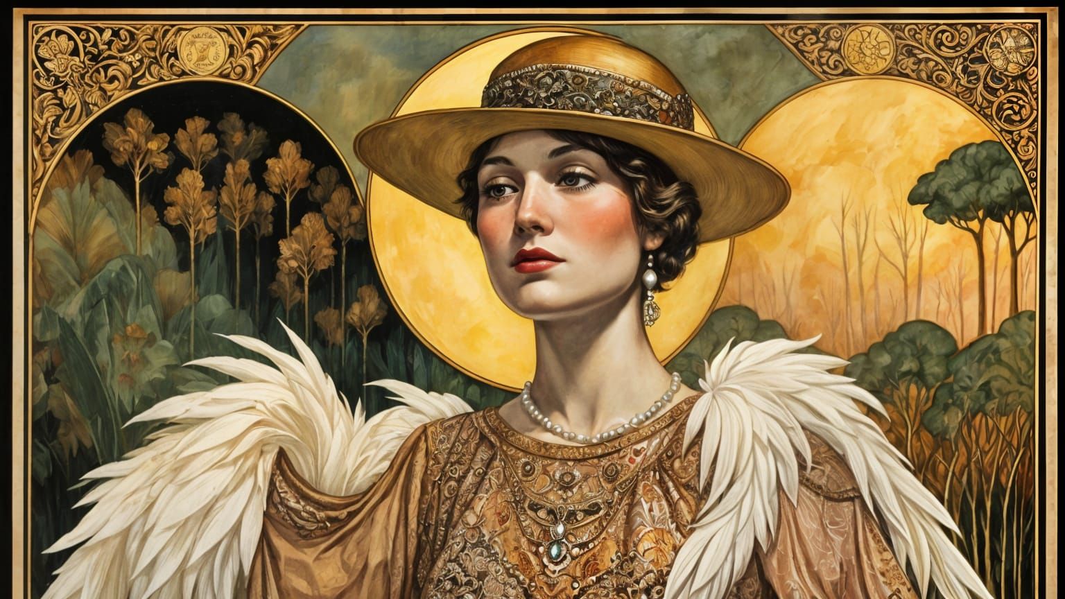 Vintage Vogue Cover in the Style of George Wolfe Plank