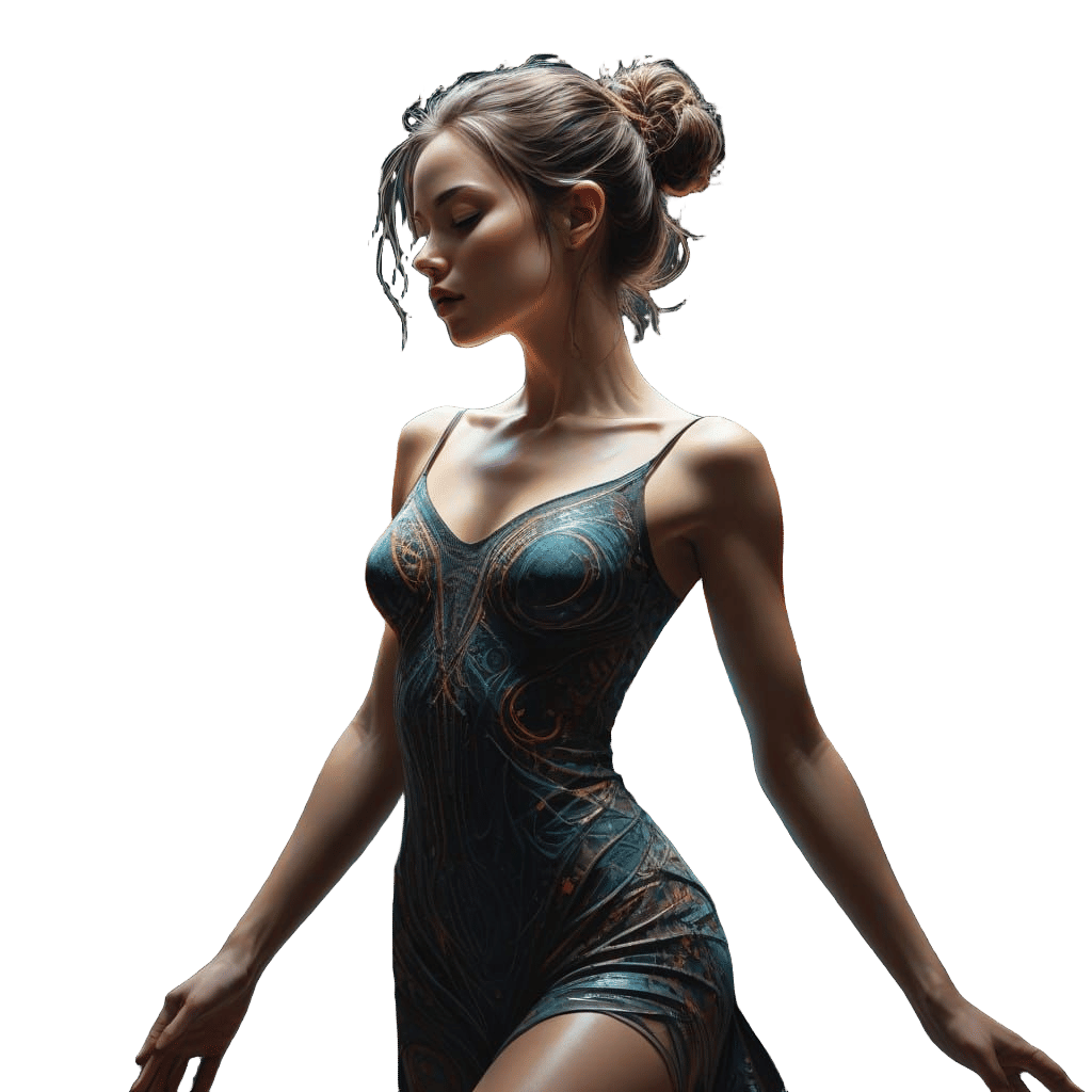 Ethereal Nouveau Art Ballet Dancer