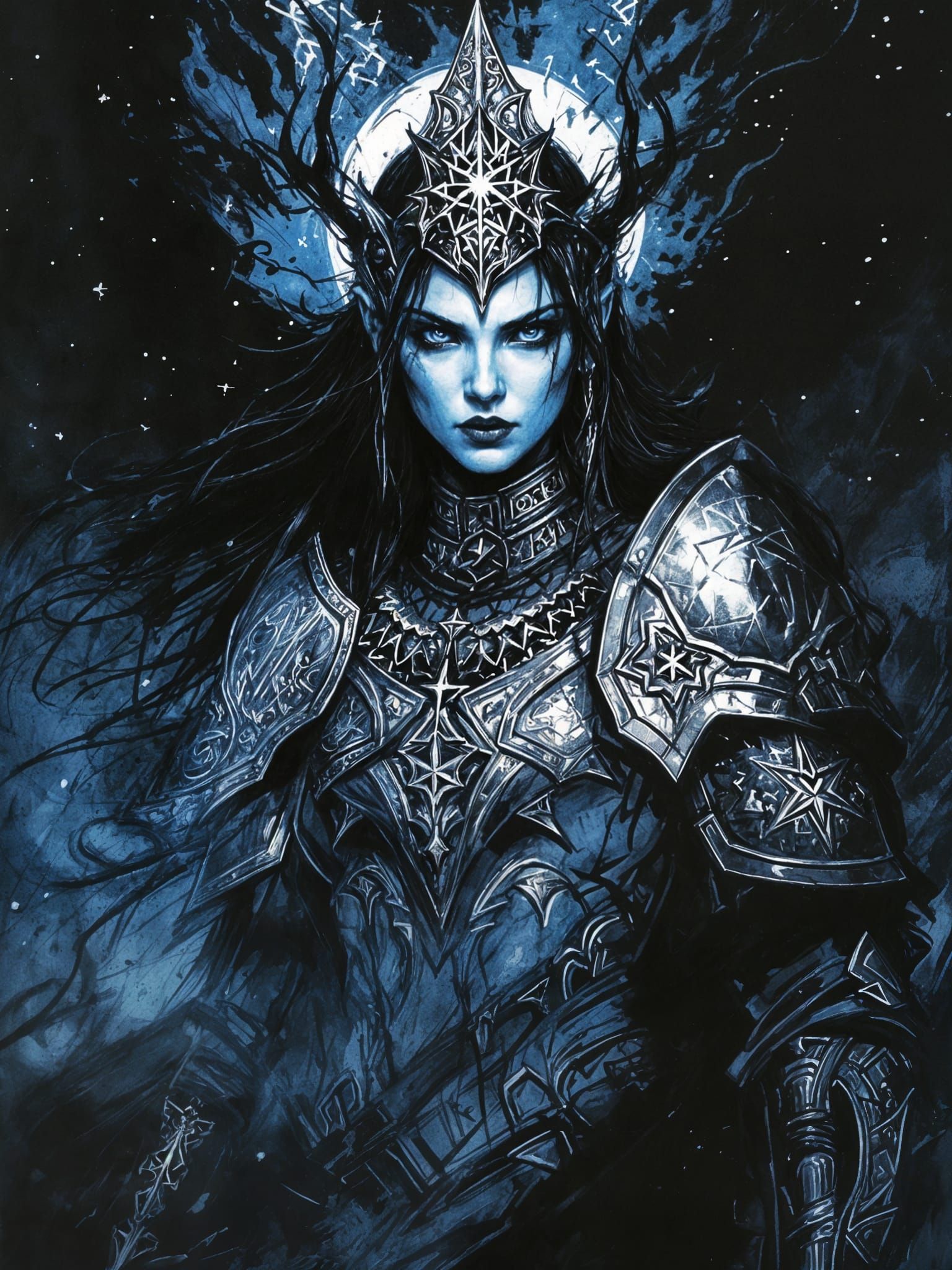 Fierce Female Cleric in a Martial Temple