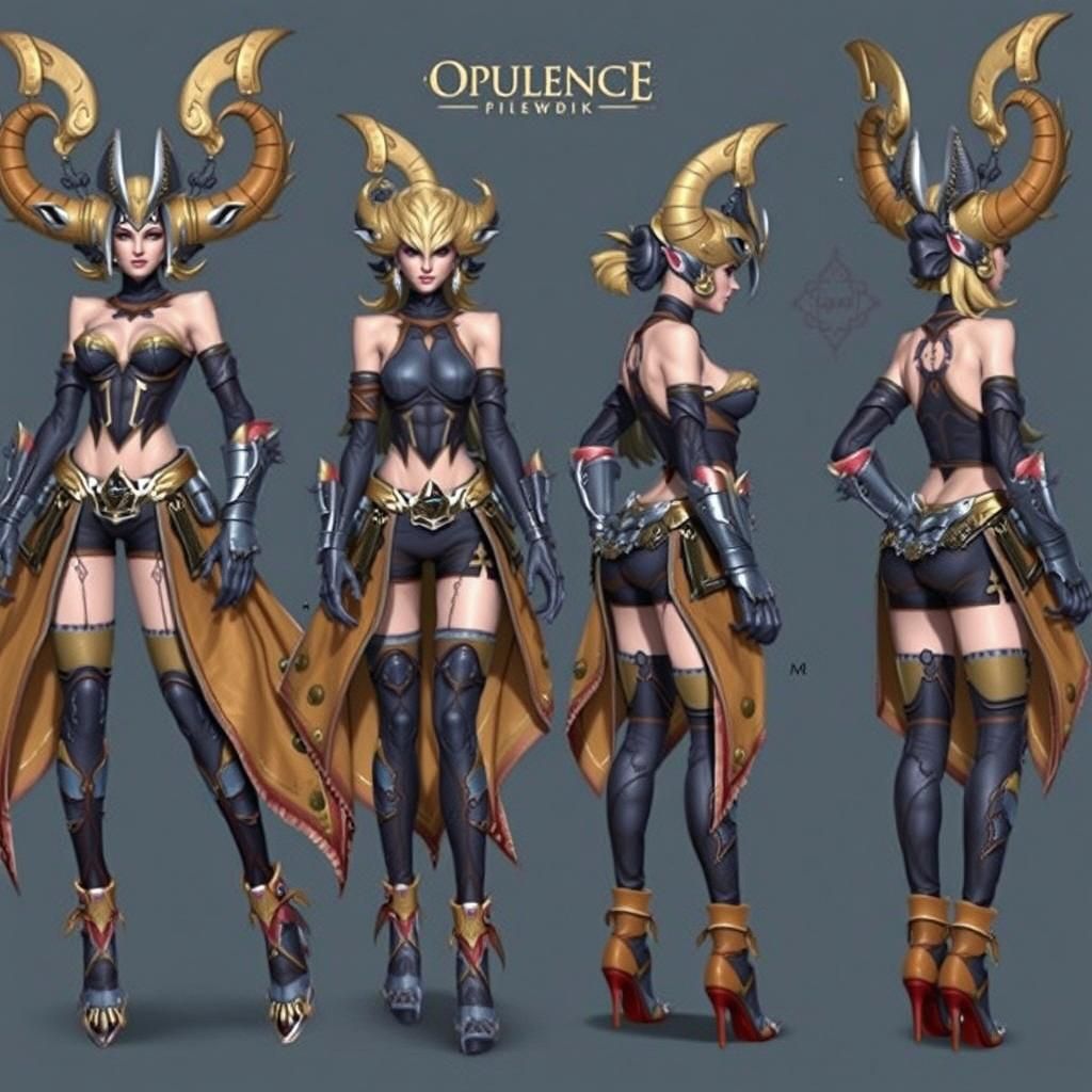 Abstract Opulence: AI Generated Image