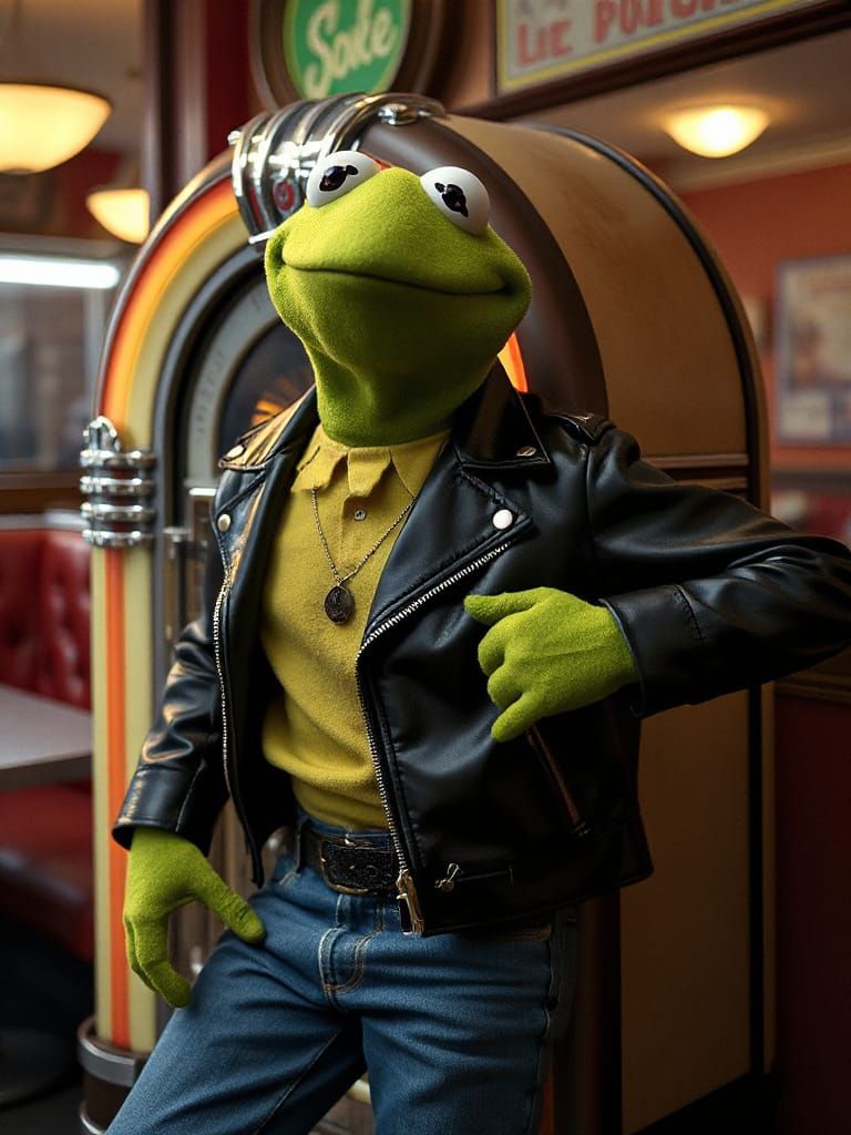 Kermit the Frog as Rockabilly Icon