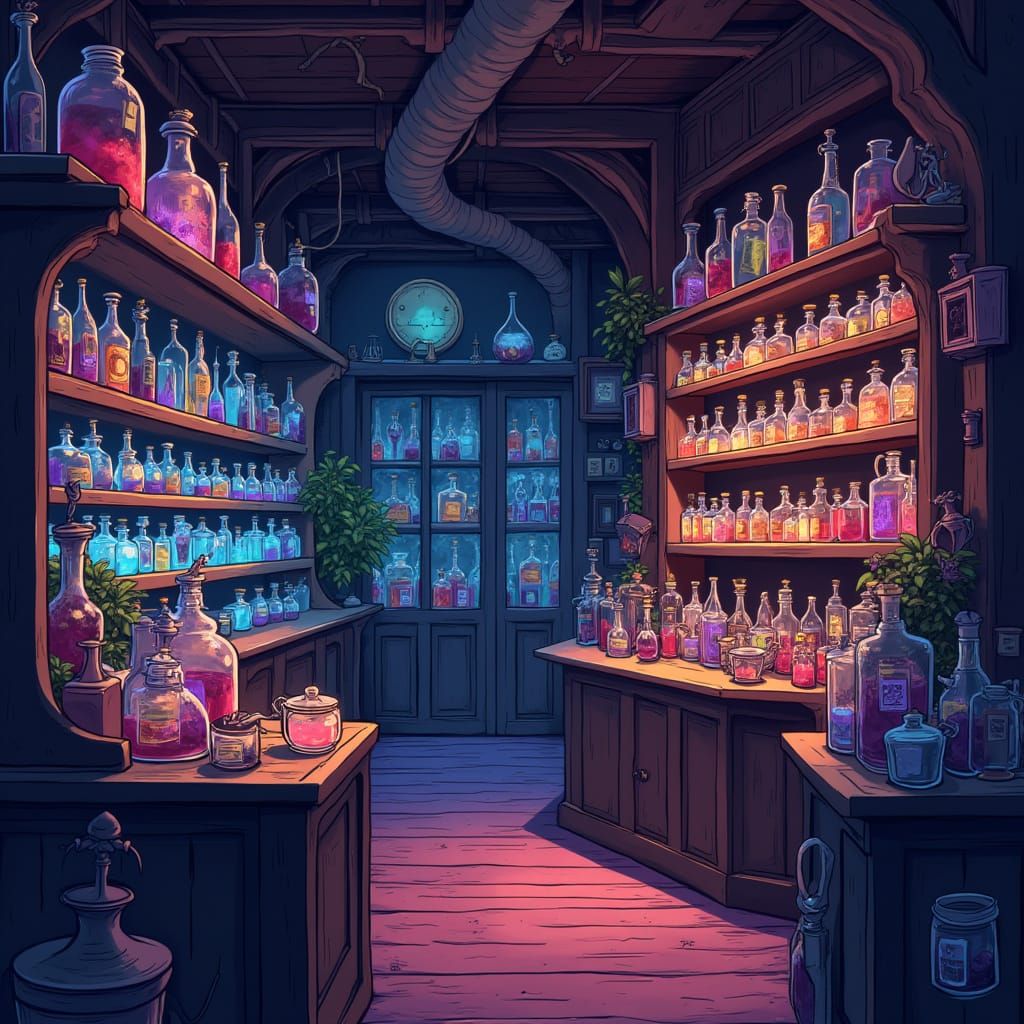 potion shop interior