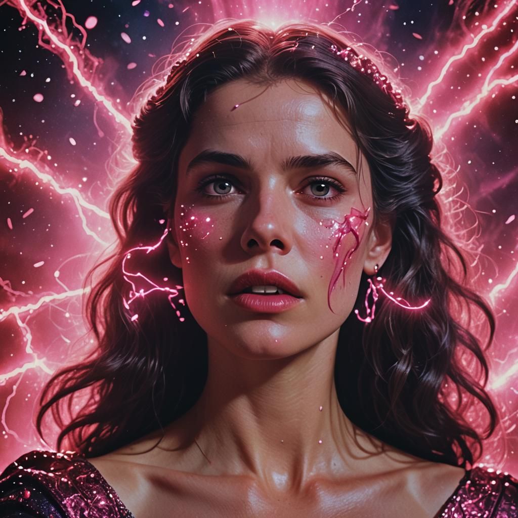 Cyborg Bride Kissed by Exploding Stars