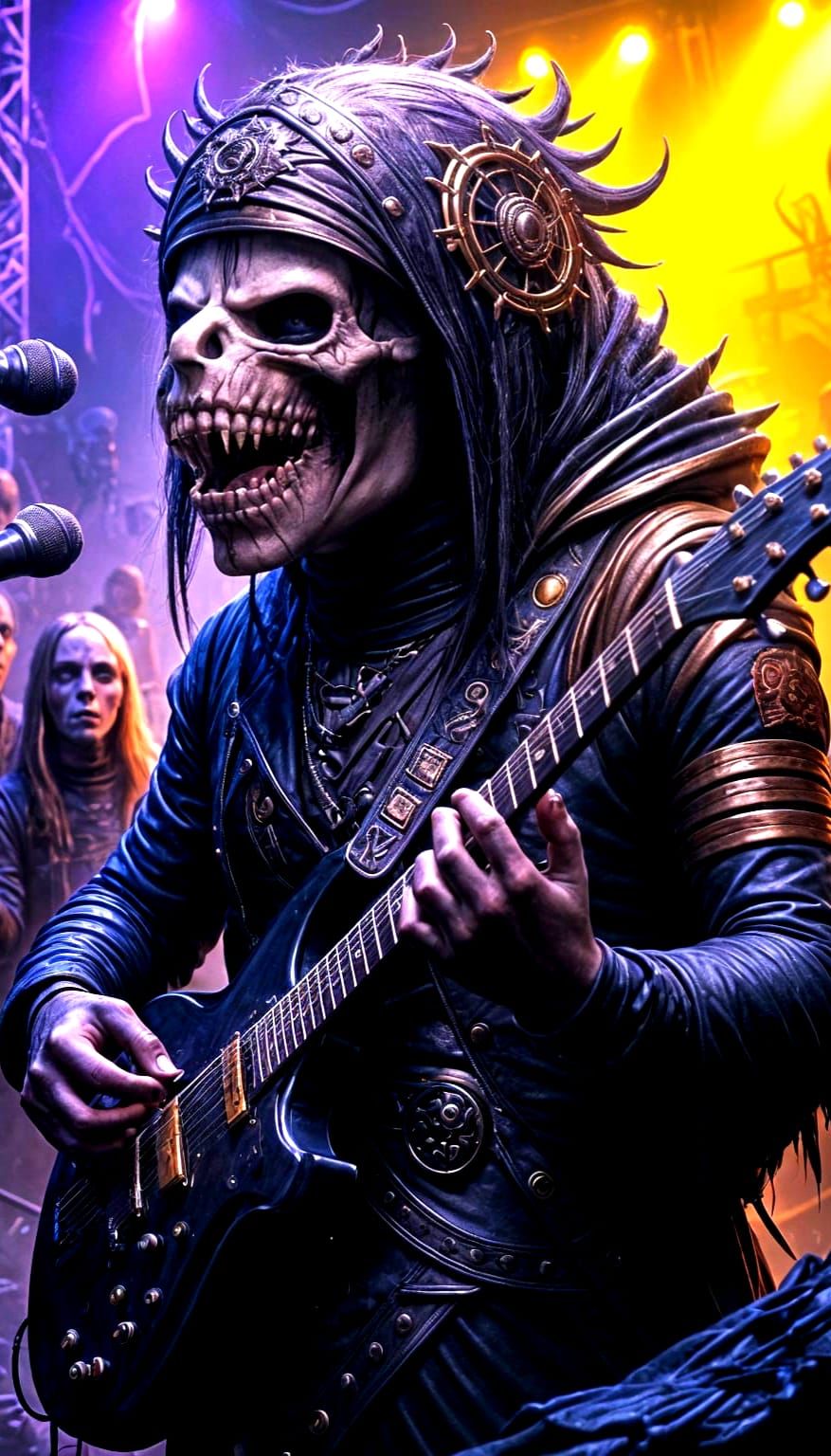 Undead Goth Rockers 'Autopsy' in Dark Fantasy Digital Painti...