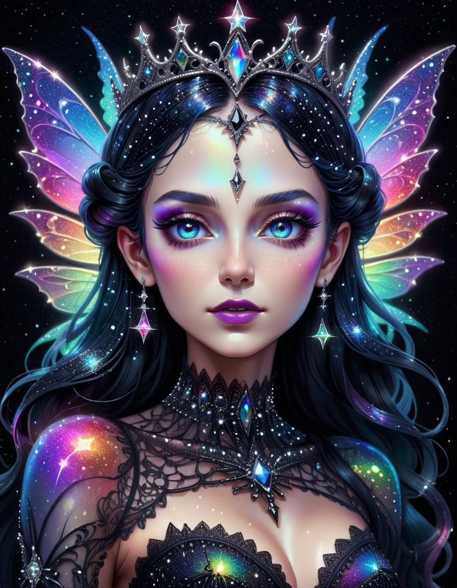 Enchanted dark fairy queen