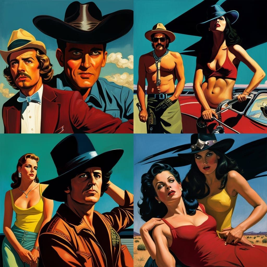 Bombshell on a Train: Baroque Underground Comix Style