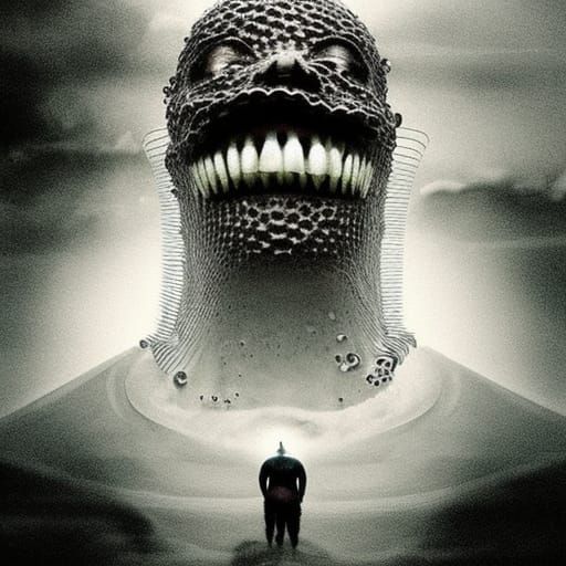 Creepy Sci-Fi Horror Art: Carbonated Cucumber Misery