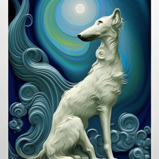 The dog and the moon