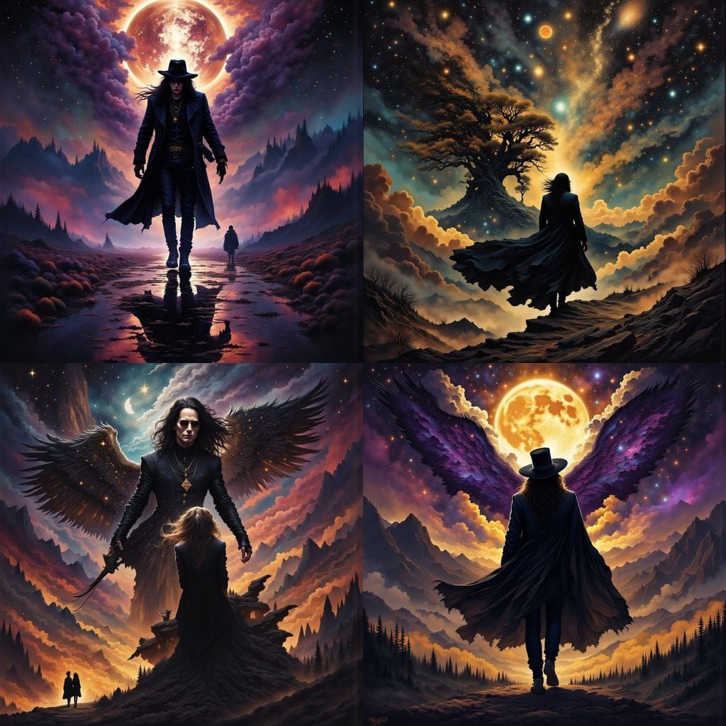 Ozzy Osbourne's Ascent to Heaven: Dark Fantasy Art