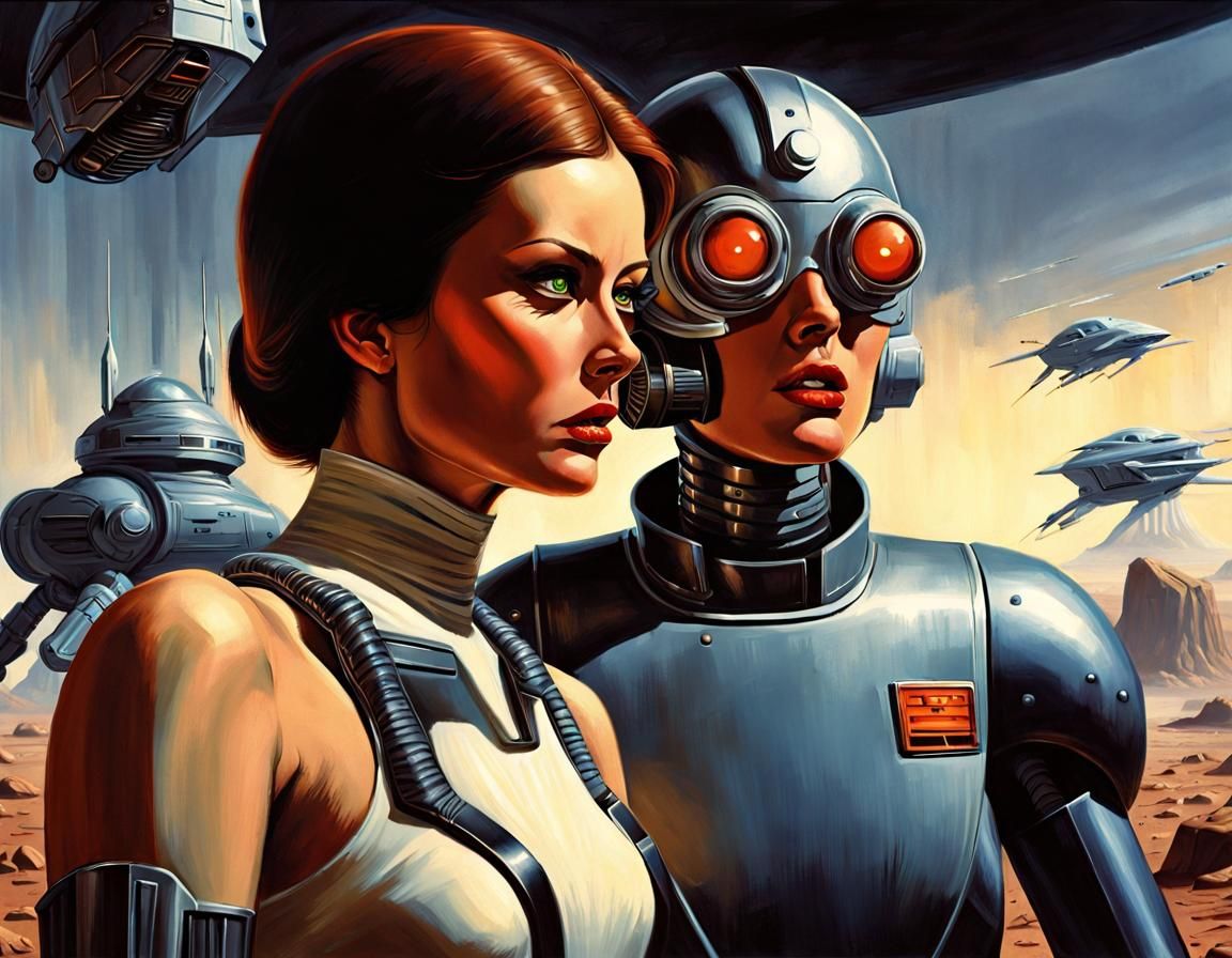 Sci-Fi Action Scene: Fight for Humanity's Future