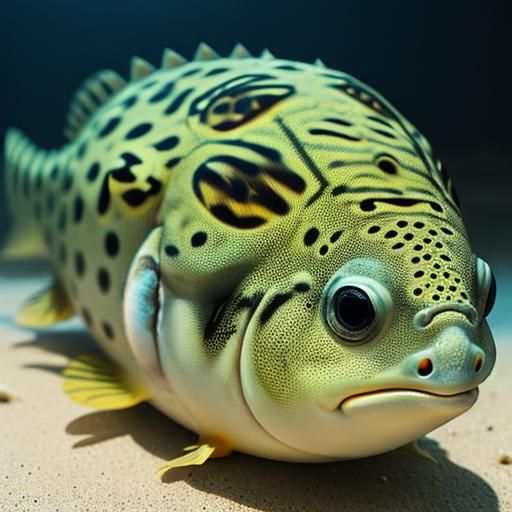 Puffer Fish Dinosaur: Professional Photography
