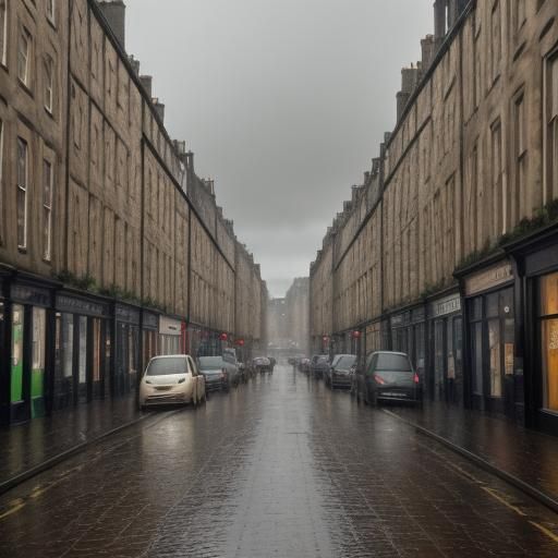 Edinburgh Rainy Day: Tones and Shades of Brown