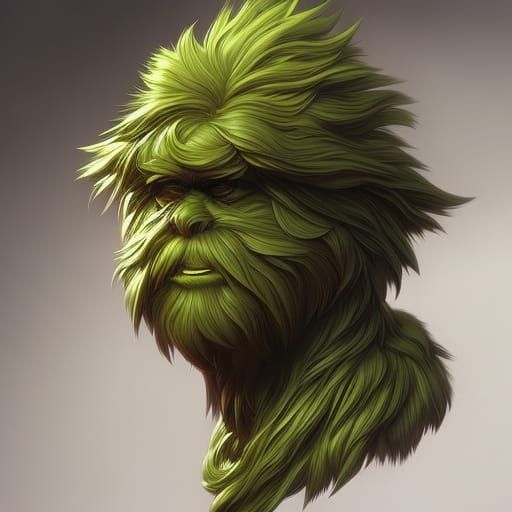 Detailed Portrait of Oscar the Grouch