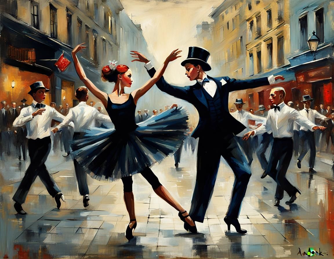 Dramatic Street Dance Inspired by Impressionism