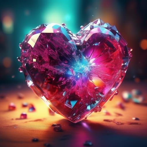 Abstract Crystal Core Design