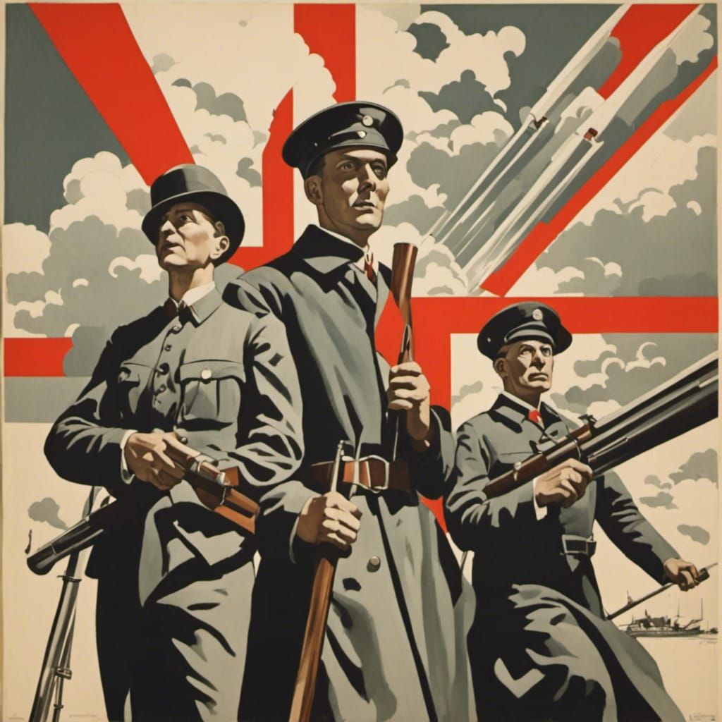 El Lissitzky Inspired Propaganda Poster