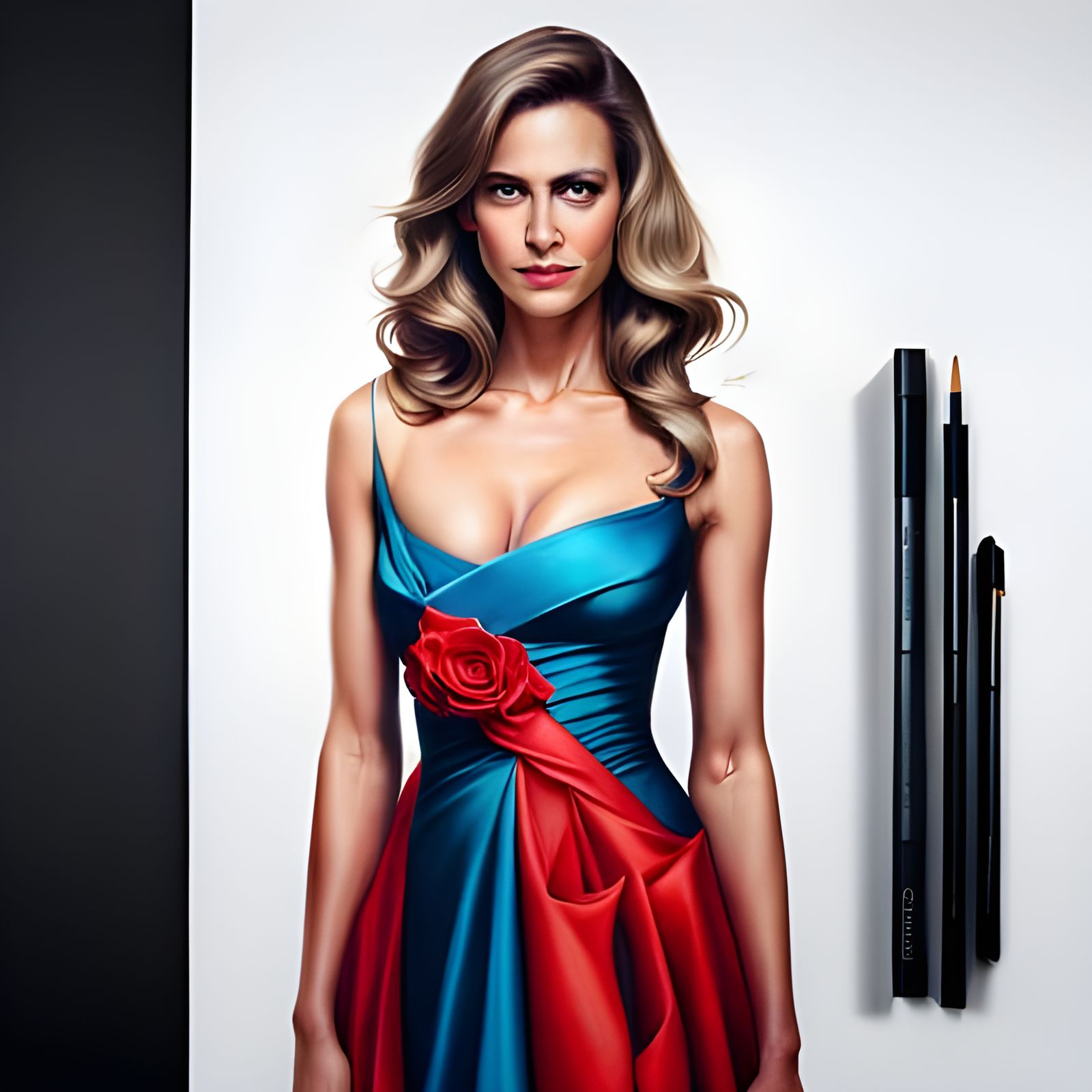 Detailed Portrait of a Gorgeous Woman in Digital Art Style