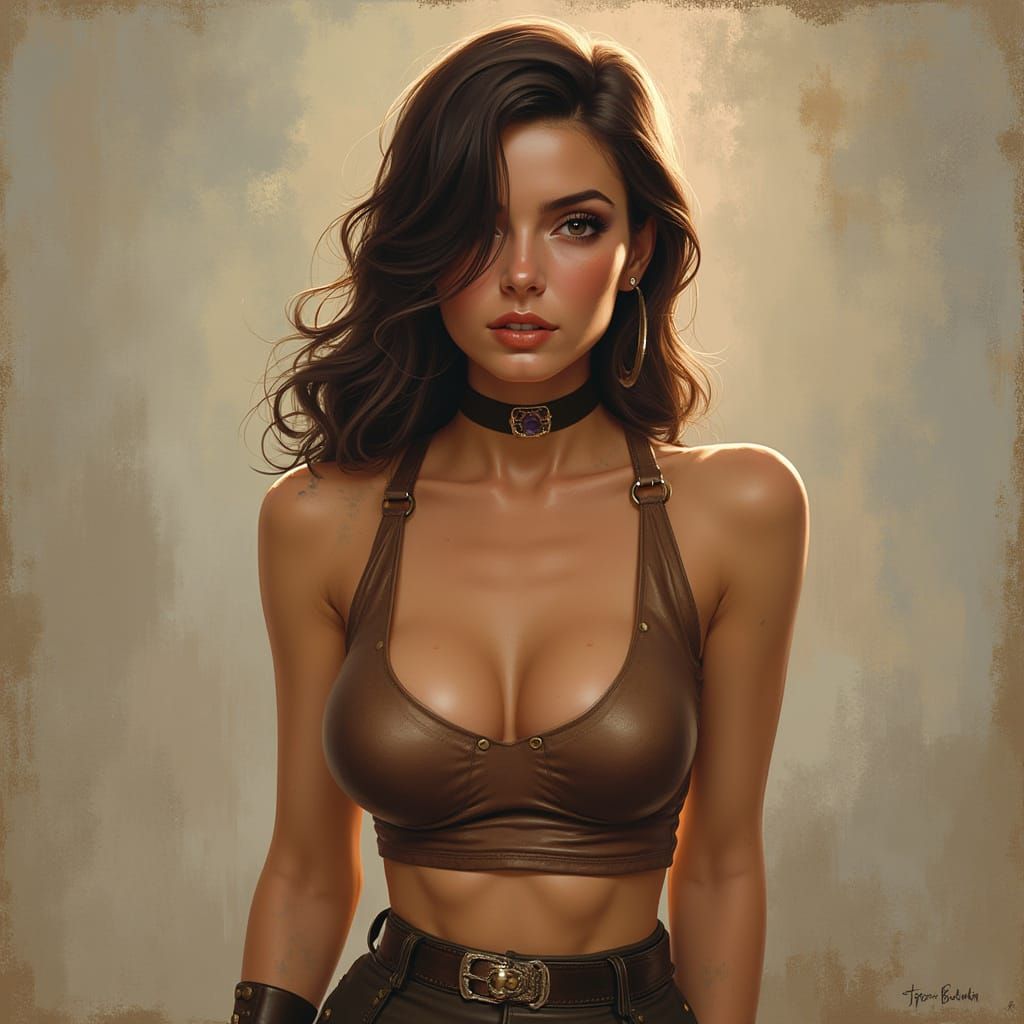 Dreamlike Cityscape in Expressive Brushwork