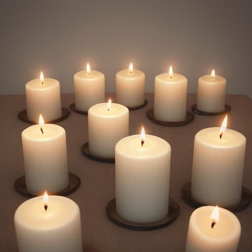 Simple AI Generated Image of Candles
