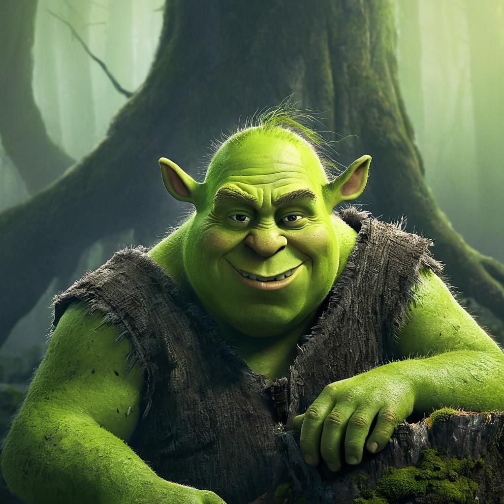 Ogre in Mystical Forest Glade