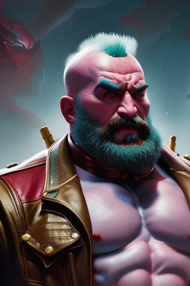 Detailed Portrait in Van Gogh Style, Hyperrealism