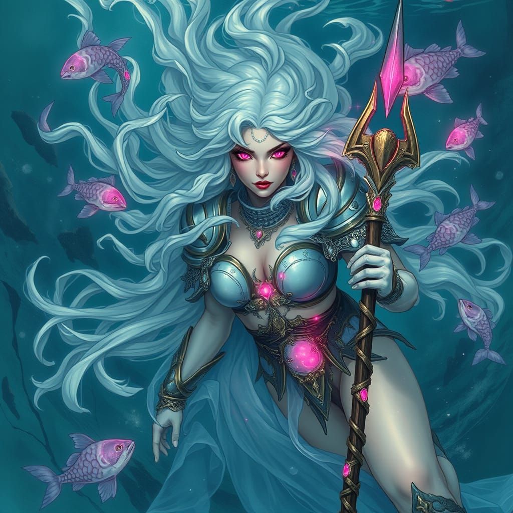 Deep Sea Warrior with Coral Trident