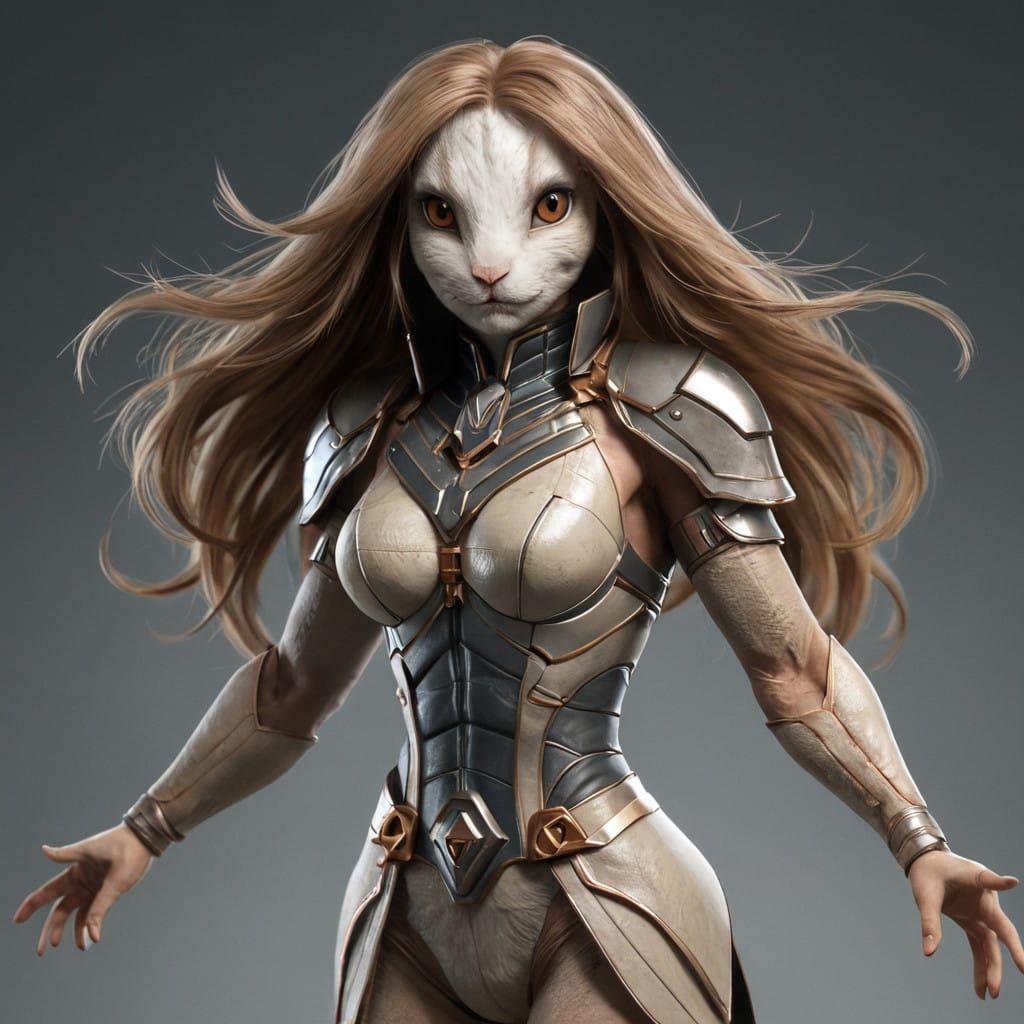 Bunny Hybrid in Whimsical Style