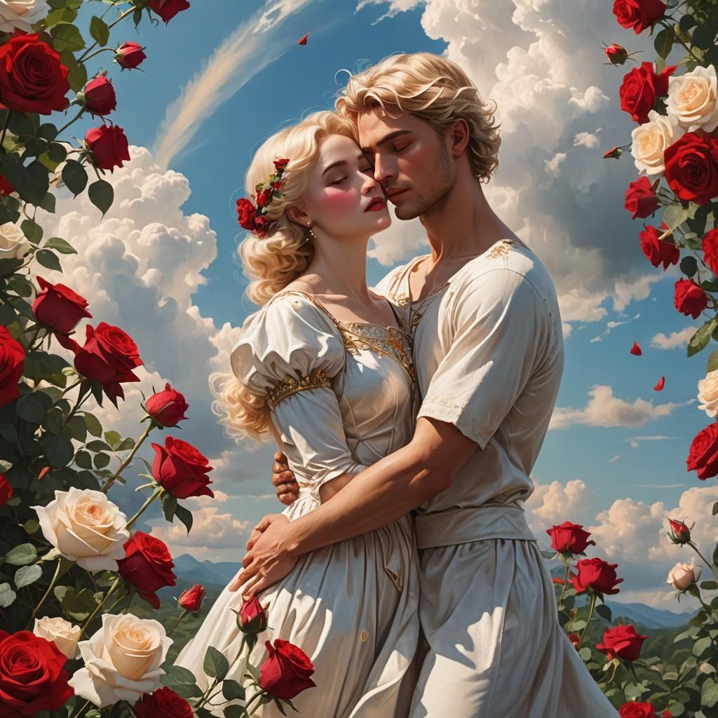 Venus and Apollo Dancing in Divine Sunshine