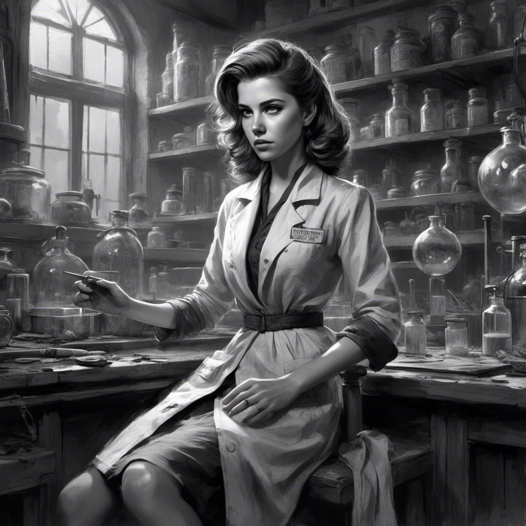 Anna Kendrick as Mad Scientist in 1940s Horror