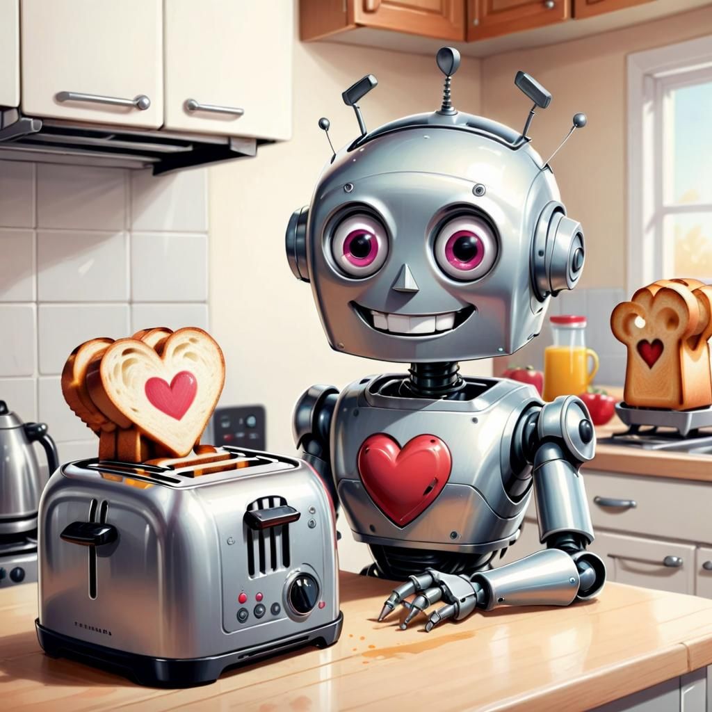 Robot in Love with Toaster, Hanna-Barbera Cartoon