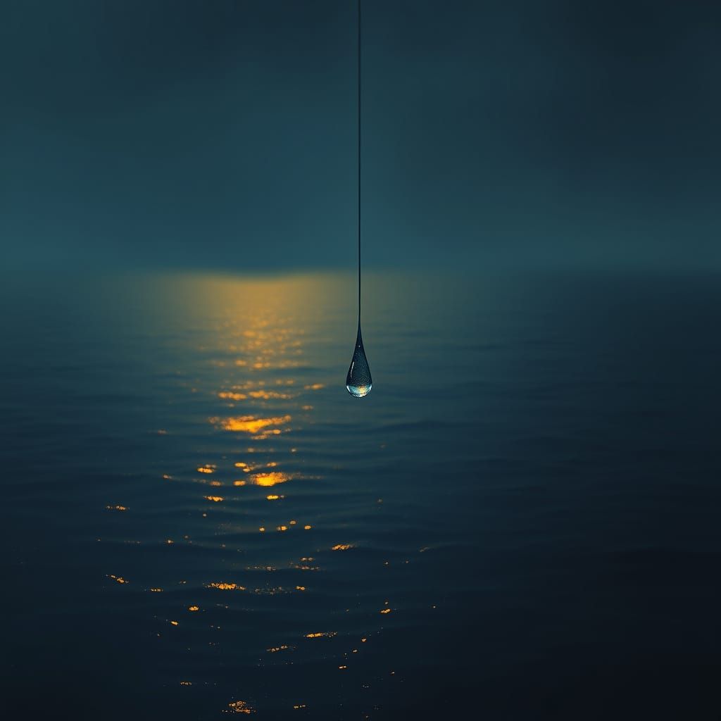 Suspended Tear in Endless Ocean, Melancholic Glow