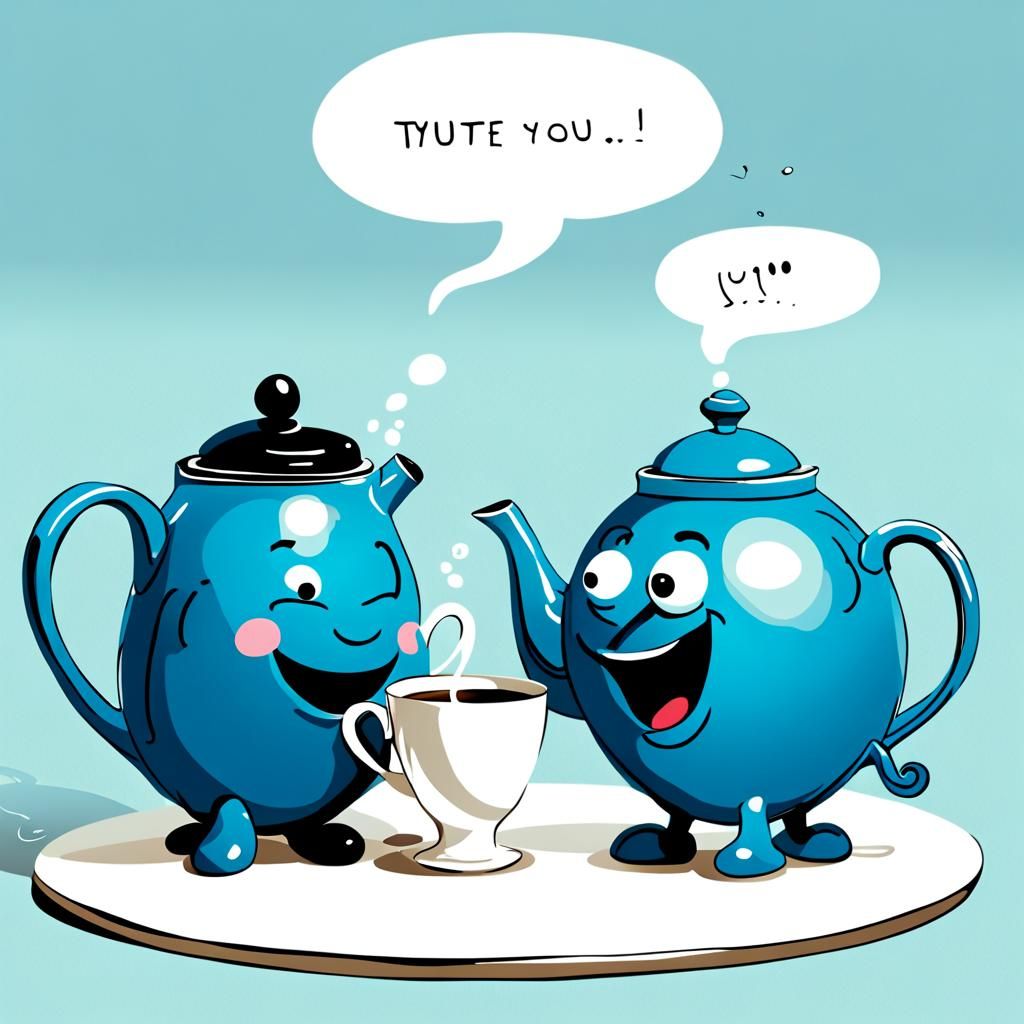 Teapot and Teacup Chat: A Whimsical Conversation