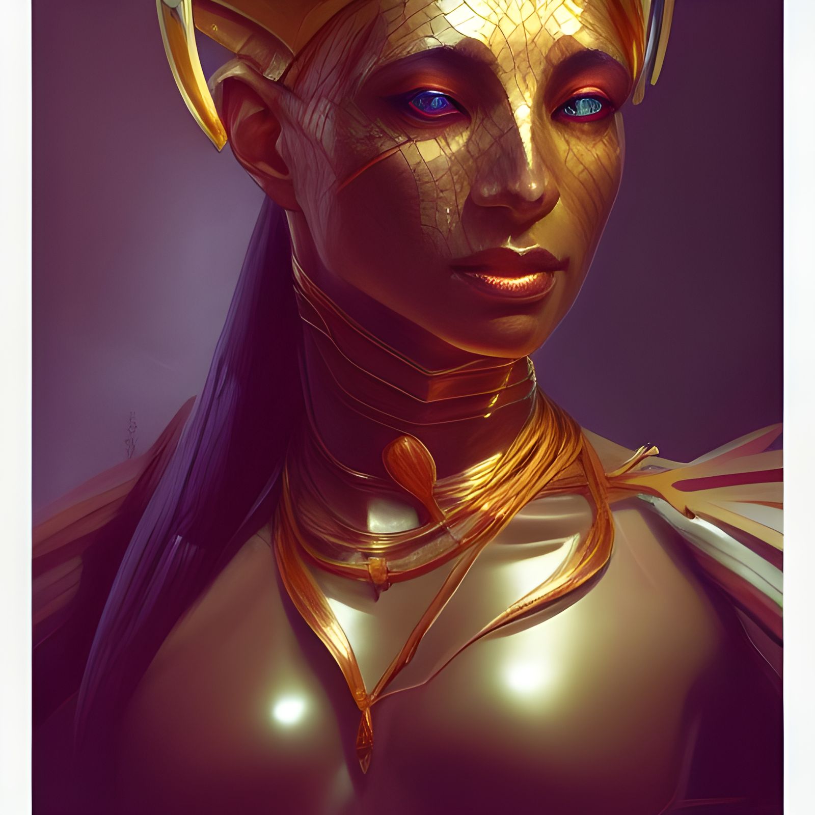 Detailed Horror Pharaoh Portrait in Unreal Engine 5