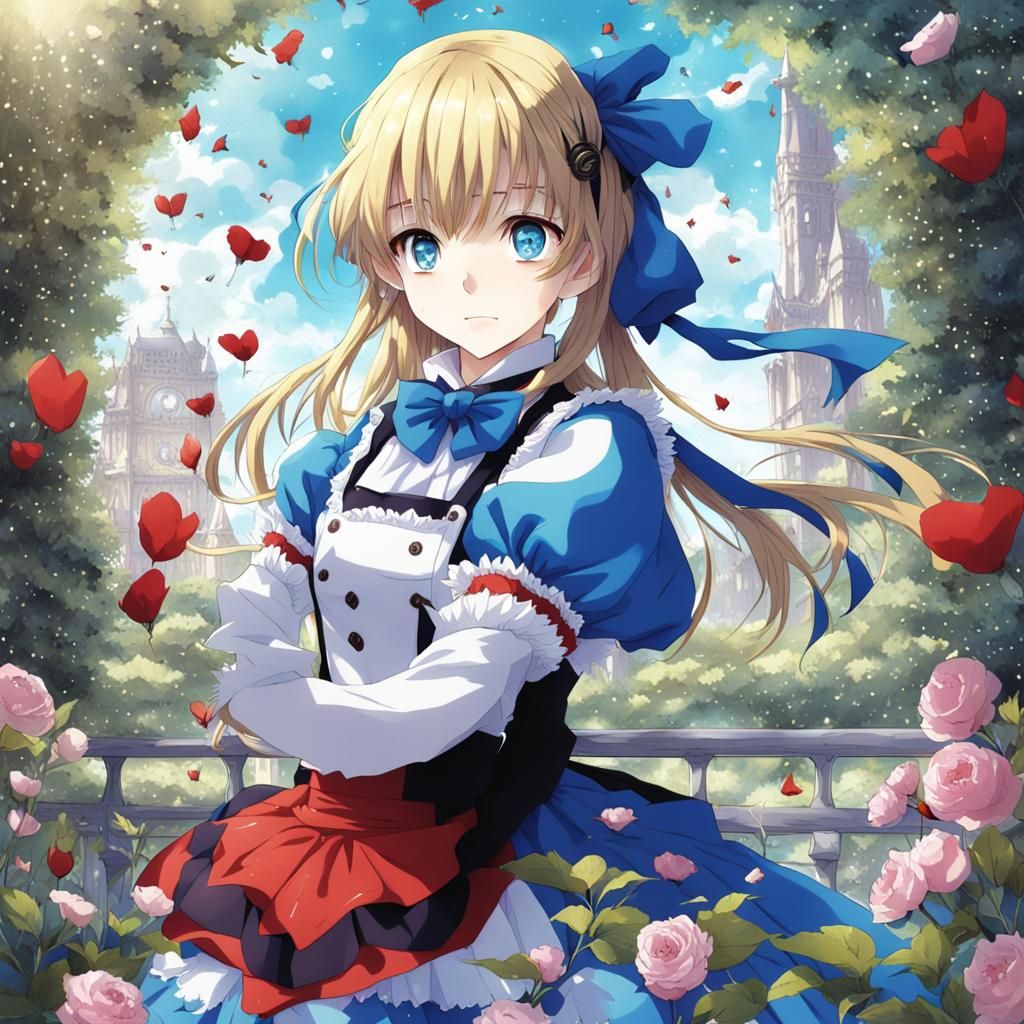 Anime Style Alice in Wonderland Key Visual