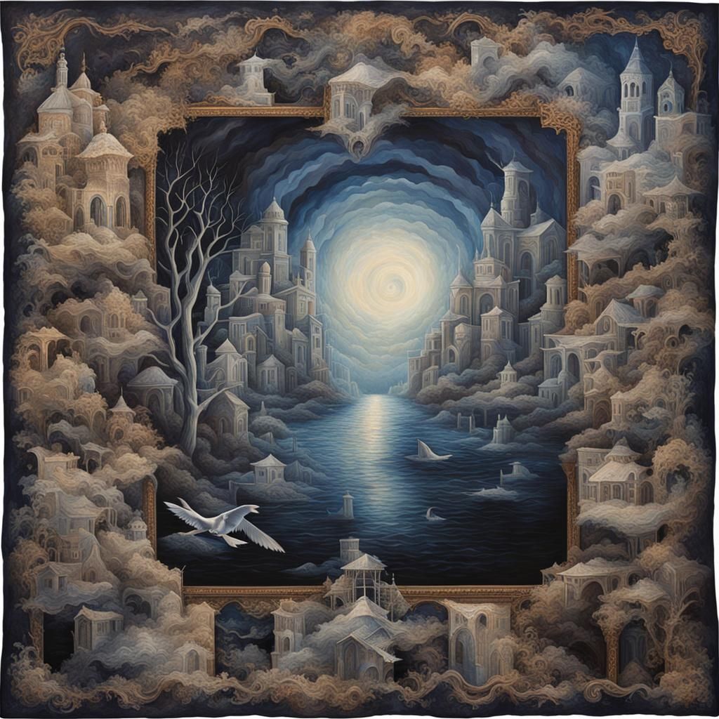 Haunting Tableau of Temporal Echoes Frozen in Time