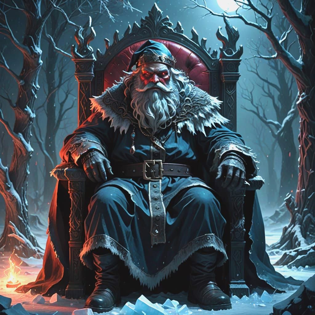 Christmas in the deep bad Santa