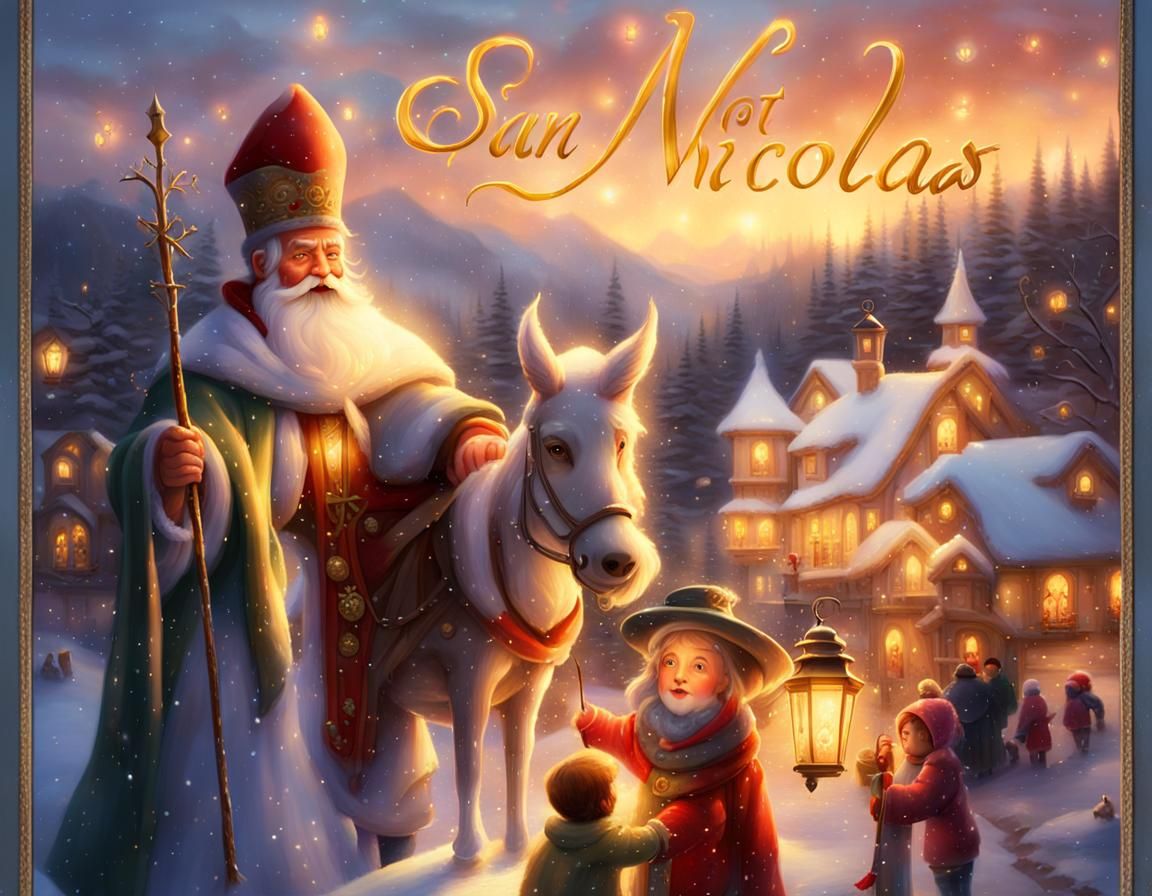 Whimsical Winter Wonderland in Ethereal Fantasy Style