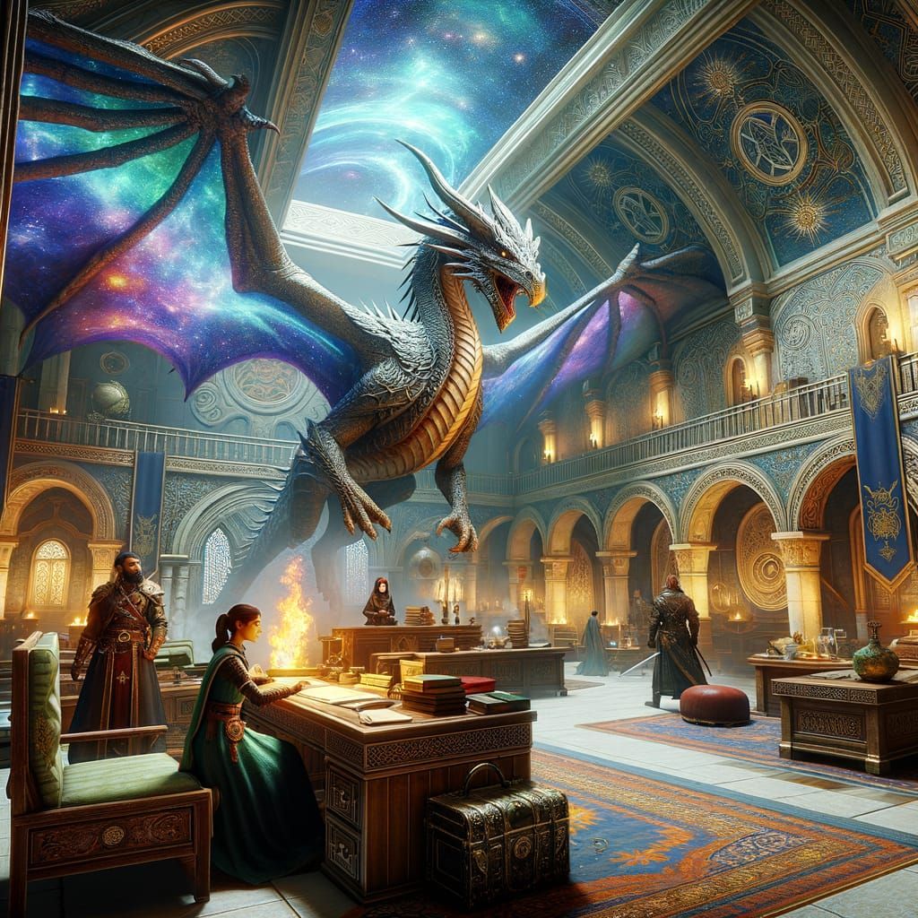 Fantastical City of Calrean Unites Humans and Dragons in Adv...