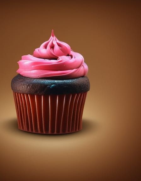 Hyperrealistic Cedar Cupcake Splash Art
