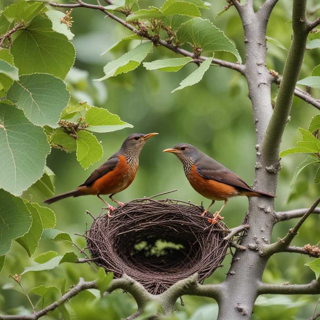 In the backyard of my house there is a mulberry tree, a coup...