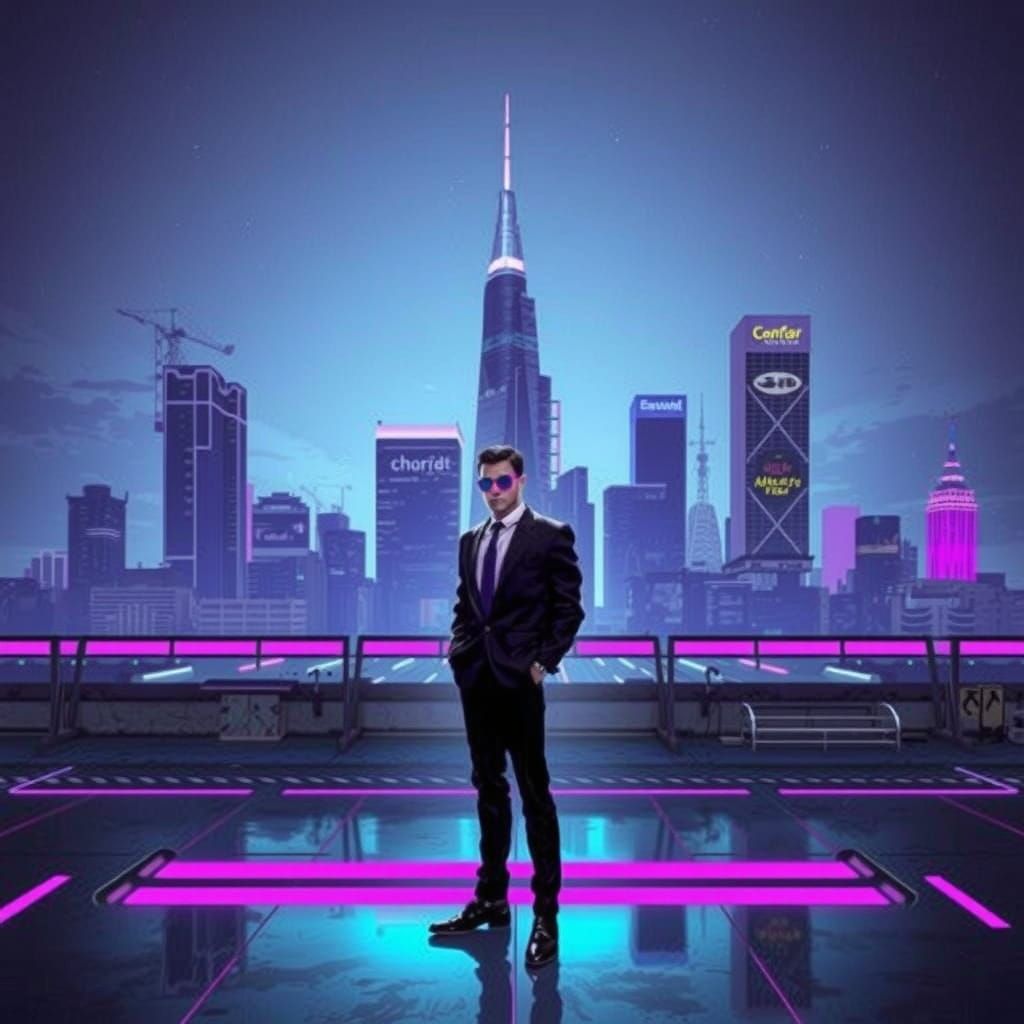 Retrofuture Los Angeles: Cyberpunk Vaporwave Scene